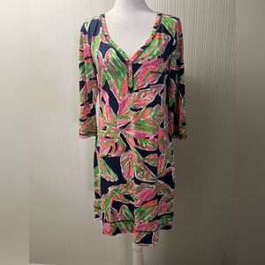 Lilly Pulitzer Vibrant Leaf Print Swim Cover-Up